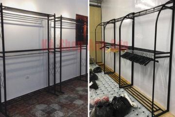 ke shop 2 tang 360x240 - Kệ treo quần áo shop 2 tầng: Sự lựa chọn hoàn hảo cho không gian của bạn